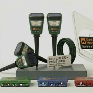 Luz solar LED (Pack 4 unidades)
